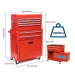 Gabinete Caja De Herramientas Metálico Con Llantas BigRed - Imagen 7