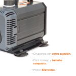 Bomba sumergible para fuentes de ornato y estanques de 60W - Imagen 3