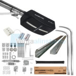 Kit de Herrajes Para Puertas levadizas de 5 secciones hasta 70 Kg + Motor Para Garaje 3/4 Hp FOX1000