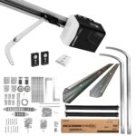 Kit de Herrajes Para Puerta de Garaje seccional de 3,66 metros de ancho x 2,44 metros de alto para  5 secciones hasta 120 Kg + Motor Para Garaje 1/2 Hp SC901