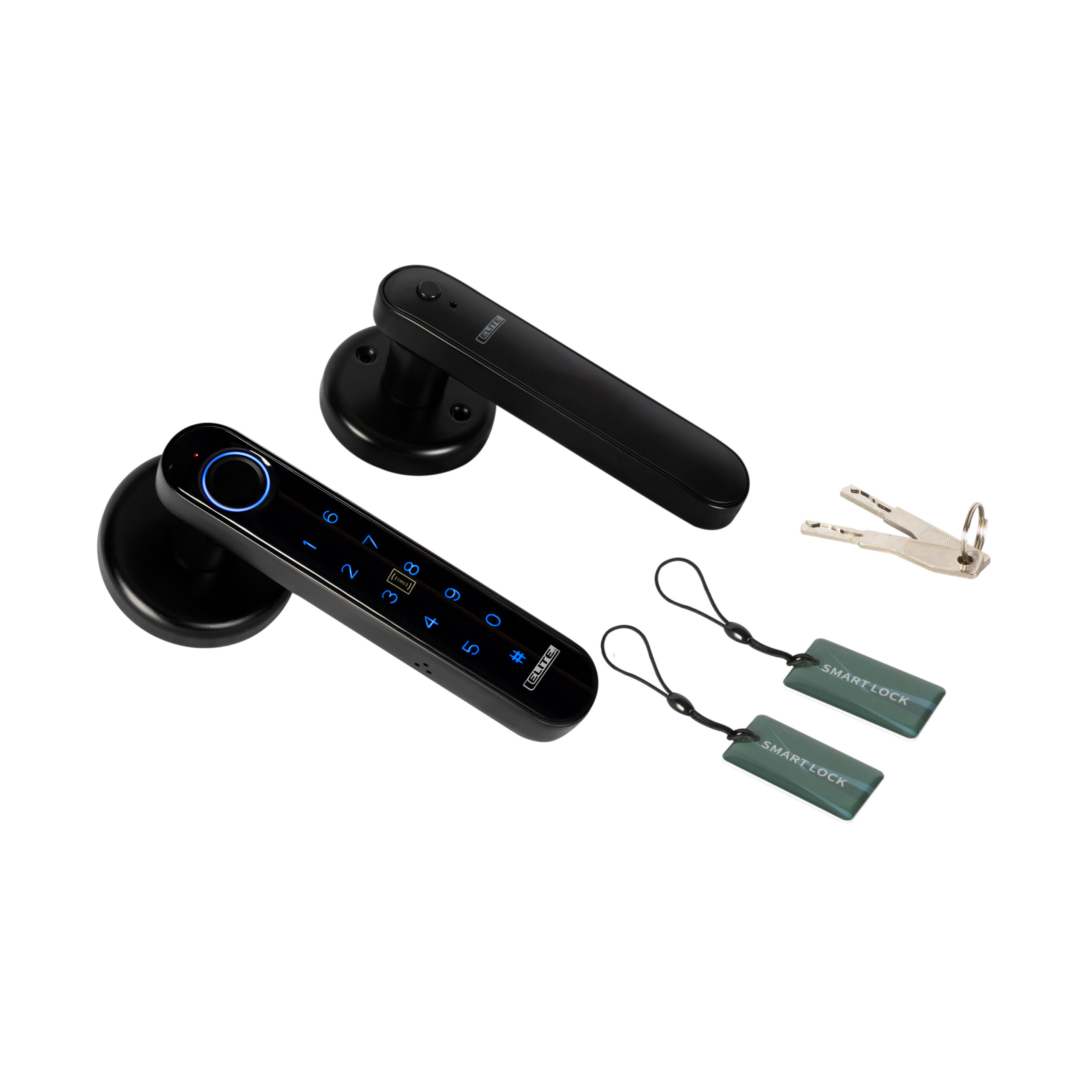 Elite_SL3000L_0 Cerradura inteligente ELITE para puertas de hasta 6cm de ancho. 4 métodos de apertura: huella, aplicación (bluetooth), contraseña y llave. SL3000 - Imagen 1