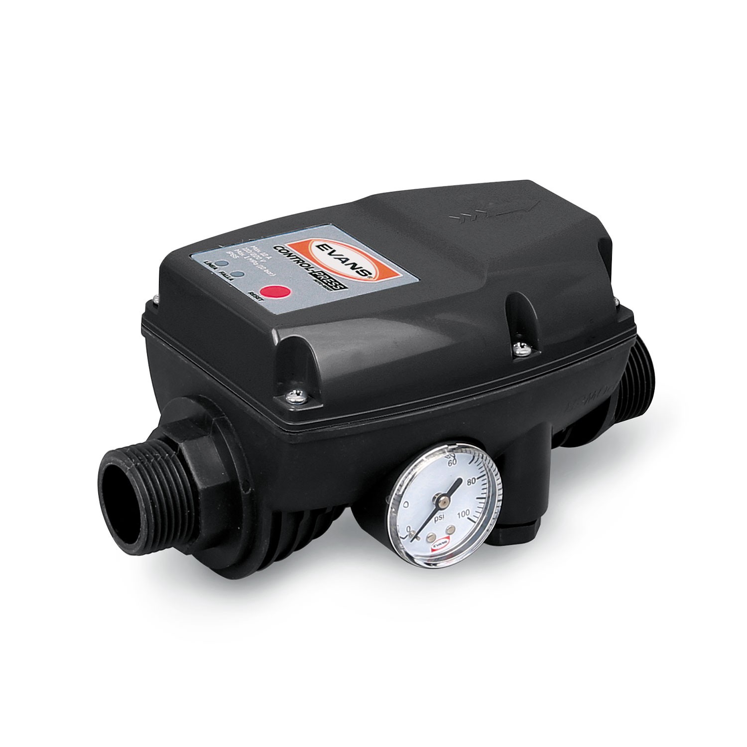 bombas_de_superficie_evans_CONTROL_PRESS_1L Presurizador Evans Easy Press 14 - 145 Psi 110/220v 12 Amperios, para automatizar bombas - Imagen 1