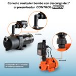 Presurizador Evans Easy Press 14 - 145 Psi 110/220v 12 Amperios, para automatizar bombas - Imagen 5