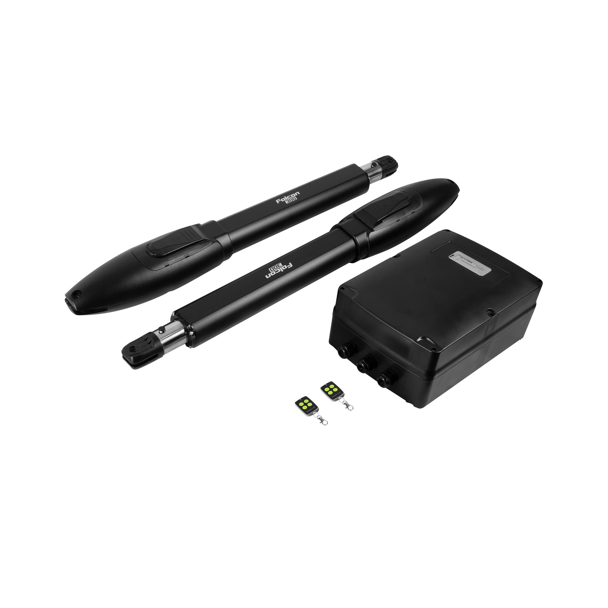 ACCESSMATIC_FC300_0 Kit De 2 Brazos Para Puerta batientes hasta 300 kg o 3 metros de ancho, con sistema de Batería de respaldo incluida FALCON 300 - Imagen 1